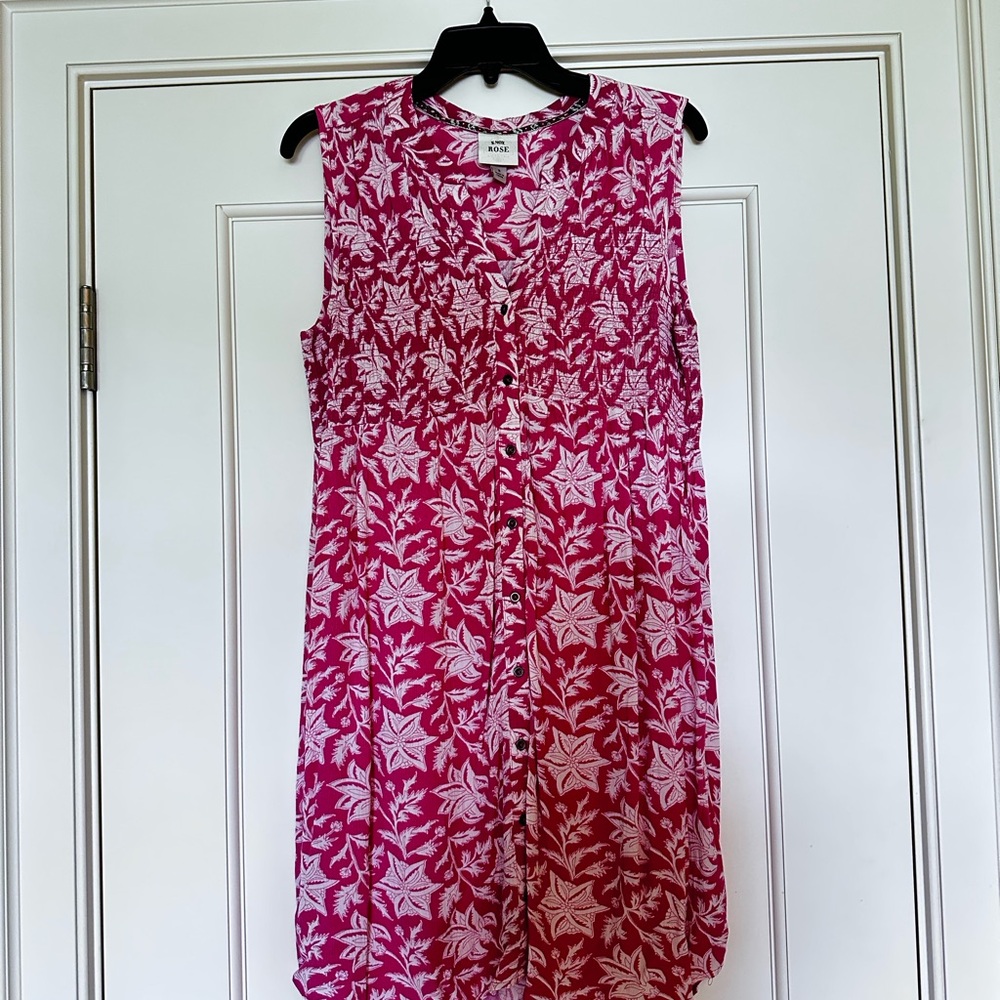 Knox Rose Pink and White Floral Mini Dress